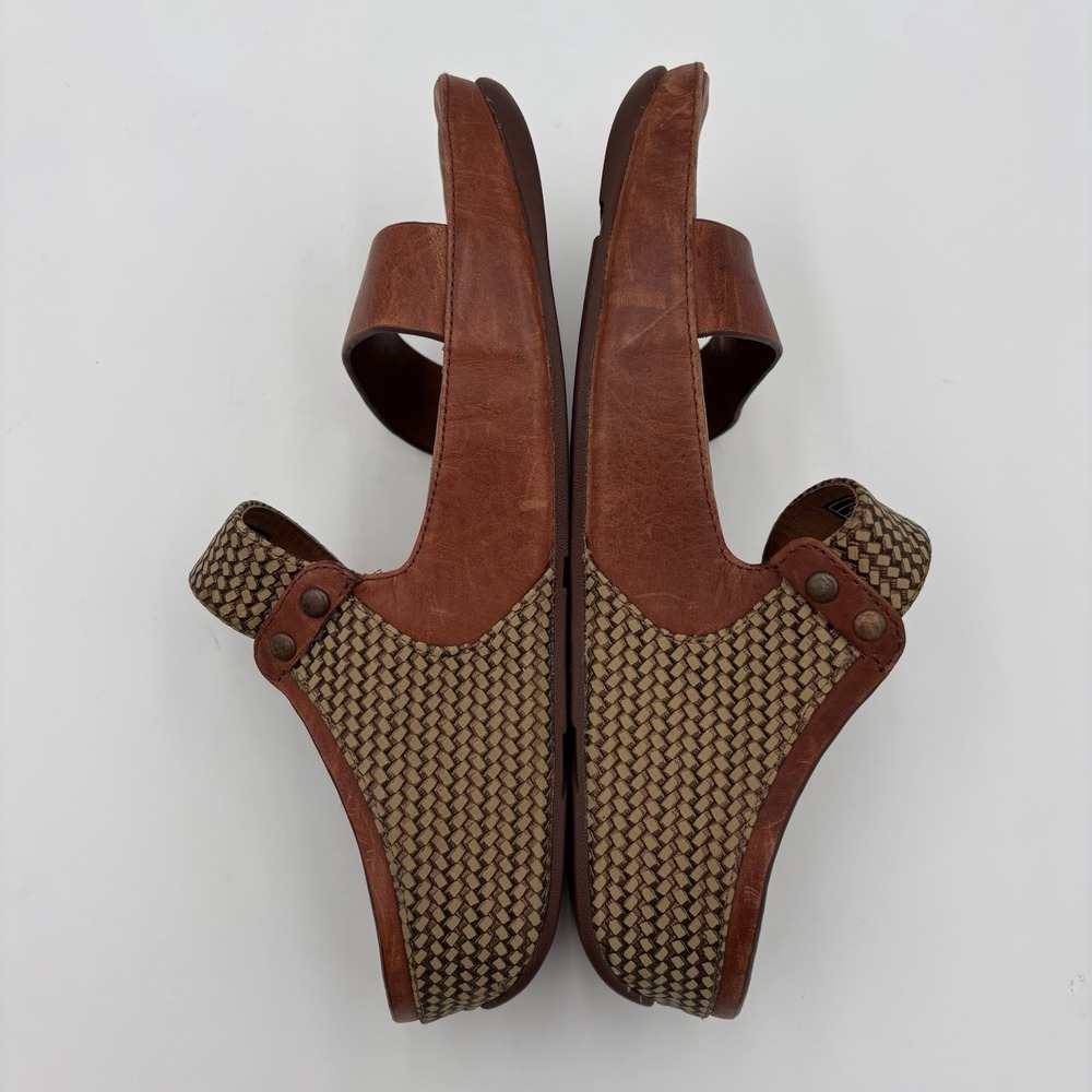 FitFlop Amsterdam Brown Leather Sandals Size 9 Comfort Vacation Casual Slip On - Picture 6 of 8